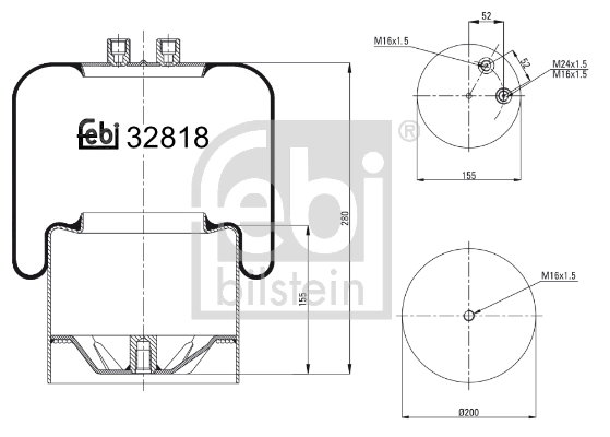 Bellow, air suspension